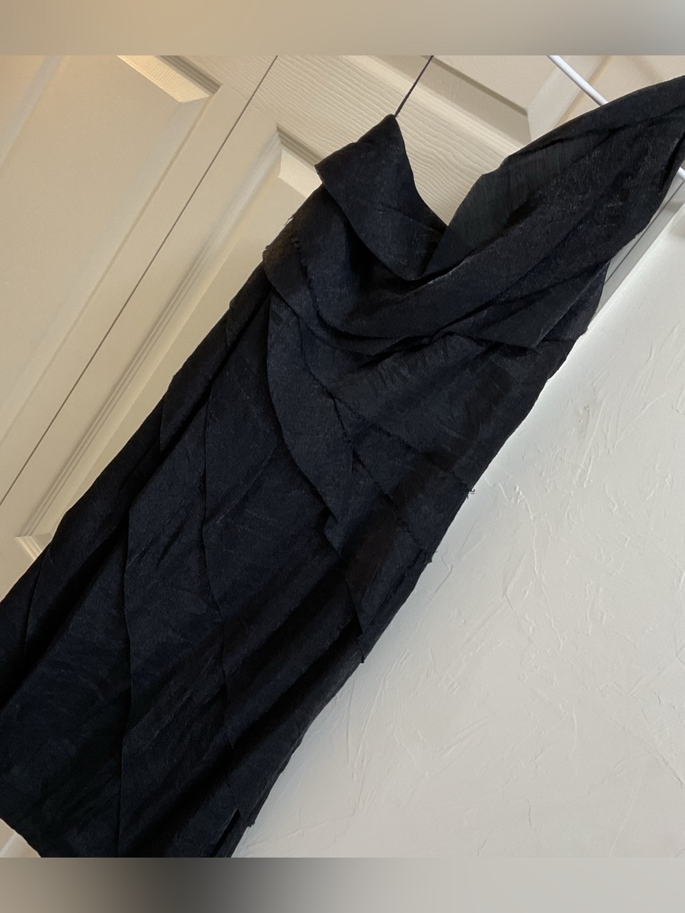 LBD in Charcoal/Black Dress w/ Layers NWOT 1 shoulder